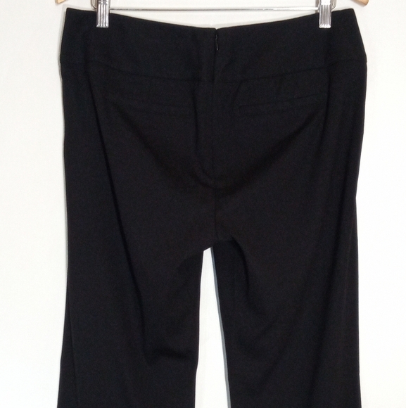 Cabi black boot cut career pant with back zip entry faux pockets women size 10L - Picture 5 of 11